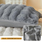 LIFEREVO Fluffy Faux Rabbit Fur Body Pillow Cover, Soft Cute Bubble Shaggy Plush Bed Body Pillowcase with Zipper Closure, Long 20"x54" Fuzzy Furry Pillow Case for Pregnancy Side Sleeper, Light Grey - color: Light Grey