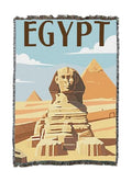 Pure Country Weavers Egypt Travel Blanket - Gift Tapestry Throw Woven from Cotton - Made in The USA (50X60) - color: Egypt Travel, size: 50X60