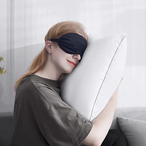 FAVRIQ 18 x 18 Pillow Inserts (Set of 2) - 18 Inch Square Interior Sofa Throw Pillow with 100% Cotton Cover - Decorative Pillow Insert Pair - White Couch Pillow - size: 18x18 Inch