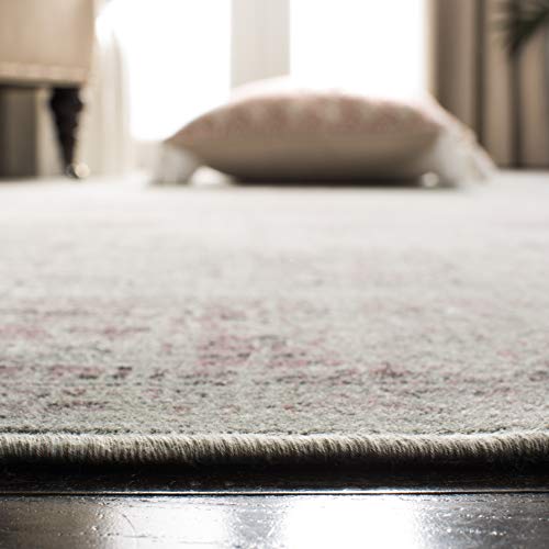 SAFAVIEH Vintage Collection Accent Rug - 2' x 3', Spruce & Ivory, Oriental Distressed Viscose Design, Ideal for High Traffic Areas in Entryway, Living Room, Bedroom (VTG117-2111) - color: Spruce/Ivory, size: 2' x 3' (Rectangular)