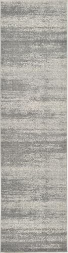 Rugs.com Angelica Collection Rug – 10 Ft Runner Gray Medium Rug Perfect for Hallways, Entryways - color: Grey, size: 2'7" x 10' (Runner)