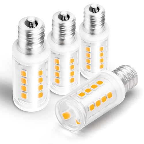 E12 LED Night Light Bulb 25W-40W Replacement AC120V 2W 2700K Warm White Candelabra Base E12 C7 for Himalayan Salt Lamp Dryer Refrigerators Decoration Christmas Lighting Bulb, 300lm, 4 Pack - color: 2700k Warm White, size: 2 Watt-Non-dimmable-4 Pack