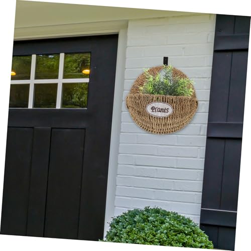 Woven Hanging Planter Basket for Indoor Outdoor Plants Boho Wall Basket Decor Large Woven Flower Pot for Garden Balcony Courtyard Stylish Home Greenery Display