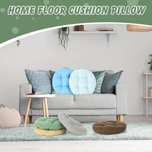 Gerrii 8 Pieces Floor Cushions for Kids Classroom Flexible Floor Seating Cushions Floor Pillows for Home School Kindergarten Daycare Nursery(Dark Color,Round) - color: Dark Color, style: Round
