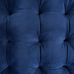 ELFJOY 4 Pack Chair Cushions for Dining Chairs Chair Pads Cushion for Kitchen Office Tufted Square Seat Cushion with Ties (U Shape Navy) - color: V U Shape Navy
