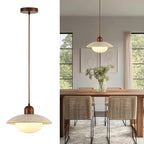 Pendant Lights Kitchen Island Wabi Sabi Lamp, Hanging Lighting Fixture Natural Stone Shade Chandelier, Japandi Style 20W Yellow Travertine Cave Hanging Lights for Bedroom Dining Living Room Hallway - color: Yellow, size: Travertine-10in