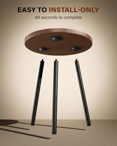 Plant Stand for Indoor 2 Pack: Plant Table 14inch Wooden & Metel Heavy Duty Plants Stool - Mid Century Modern Design for Bedroom/Living Room/Patio/Garden - color: Walnut, size: 14"&14"