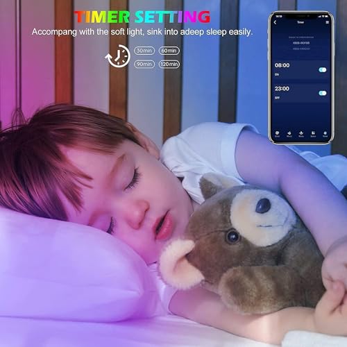 Tenmiro 50ft Led Strip Lights, Tenmiro Smart Led Lights Strip Music Sync Color Changing Lights App Control and 23keys Remote, Led Lights for Bedroom Party Home Decoration - size: RGB 50FT