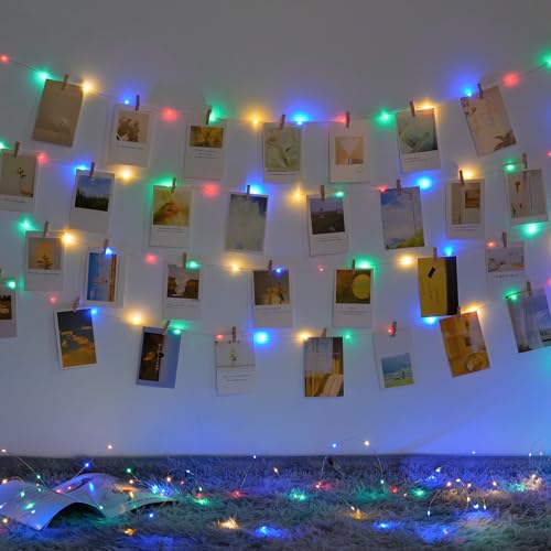 JMEXSUSS 200 LED Multicolor Fairy Lights Plug in, 66 ft Christmas Tree Light Outdoor Waterproof, 8 Modes Christmas Twinkle Lights for Bedroom Christmas Tree Decor - color: Multicolor, size: 66FT 200LED