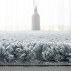 SAFAVIEH August Shag Collection Accent Rug - 2'3" x 4', Aqua, Solid Design, Non-Shedding & Easy Care, 1.2-inch Thick Ideal for High Traffic Areas in Entryway, Living Room, Bedroom (AUG900J) - color: Aqua, size: 2'3" x 4' (Rectangular)