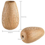Bamboo Lamp Shade, 2-Pack Hand-Woven Bamboo Rattan Hanging Light Shade,D 9.05" Rattan Table Lamp Shade for Floor Lamp, Wall Sconces Light Cover Table Light,Pendant light - color: Bamboo 9.05 in 2-Pack