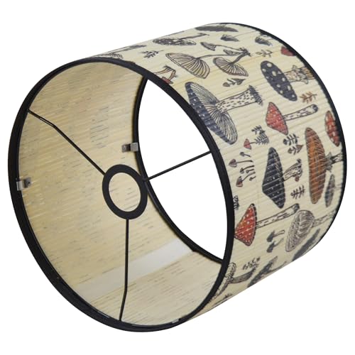 Bamboo Lamp Shade With Tropical Plants Chandelier Covers, Bohemian Farmhouse Drum Lamp Shade for Table Lamp Floor Lamp, Rustic Rattan Light Fixture for Bedroom Living Room (16x16x10 inch) - color: color4, size: 16*10
