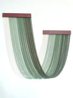 Tie-Dye Macrame Wall Hanging Large 46" Wx36 L Dip Dye Yarn Tapestry Home Boho Wall Decor Ombre Art Headboard Bedroom Living Room Apartment,Green - color: Green
