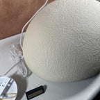 Scandinavian Pendant Lights Kitchen Island White Concrete Cement Look Pendant Light Dome Hanging Lamp Wabi Sabi Chandelier - Large - color: White, size: Large 19.6“