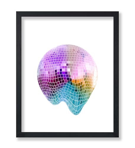 Poster Master Melting Ball Print - Retro Rainbow Disco Poster - Trendy & Preppy Art - Modern Wall Design - Chic Boho Art - Great Dorm or Nightclub Wall Decor - 11x14 UNFRAMED Wall Art - color: Style-04, size: 11"L x 14"W