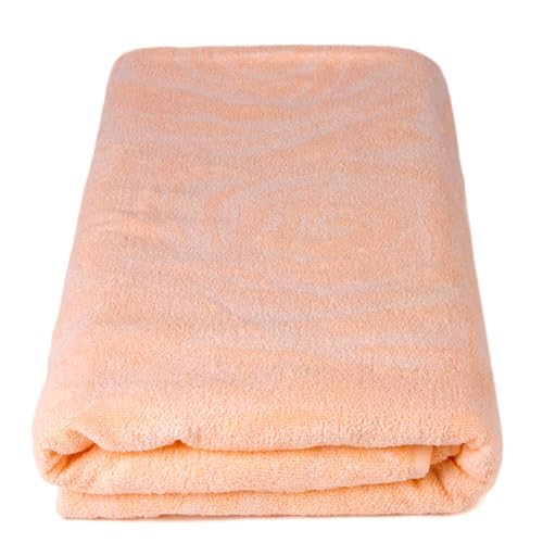 100% Cotton Throw Blanket for Couch Sofa or Bed All Season Terry Blankets & Throws, Lightweight & Breathable Cotton Blanket, Picnic Rug, Terry Bed Sheet (Roses Terry) - color: Roses Terry
