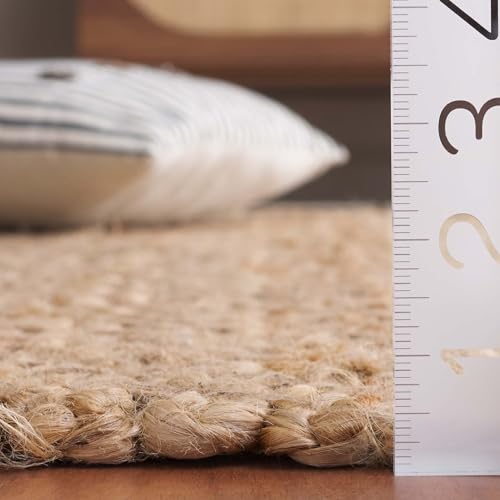 SAFAVIEH Natural Fiber Collection Accent Rug - 2' x 3', Natural, Handmade Farmhouse Fringe Jute, Ideal for High Traffic Areas in Entryway, Living Room, Bedroom (NF731A) - size: 2' x 3' (Rectangular)