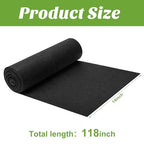 Adnee 118 x 14 Inch Non Woven Flower Pot Liner Roll-Black Felt Hanging Basket Liners Roll-Microgreens Growing Mat Roll for Garden Planter Window Hanging Flower Basket Indoor Outdoor