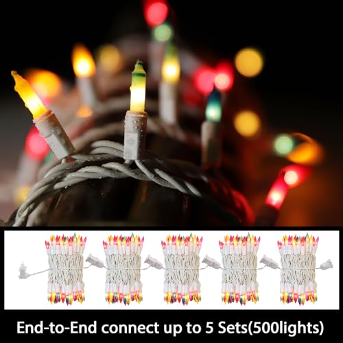 LAMPHOME Easter String Lights,Super-Bright Extendable 100 Count 19.6FT White Wire Mini Pastel Fairy Lights, 120V UL Certified for Garden Patio Holiday Party Outdoor Indoor Decoration, Multicolor - color: Multicolor-Easter