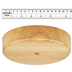 Arturesthome 7" Wood Ceiling Canopy Light Kit Rewind Single Hole with Hardware, Ceiling Plate for Pendant Lighting Chandelier, Screw Fixing on Both Sides - color: Wood, size: 7.08 Inch
