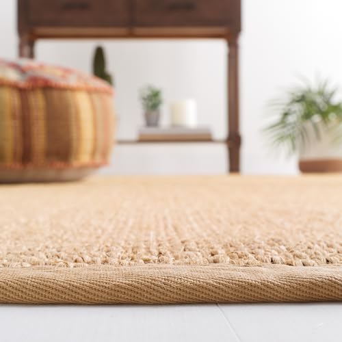SAFAVIEH Area Rug 2x3 - Natural Fiber Collection - Maize, Sisal, Woven Design with Border (NF525F) - color: Maize, size: 2' x 3' (Rectangular)