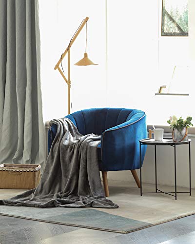 KMUSET Fleece Blanket Dark Grey Queen Size Lightweight Cozy Plush Microfiber Bed Blanket Factory Shop - color: Dark Grey, size: Queen(90"x90")
