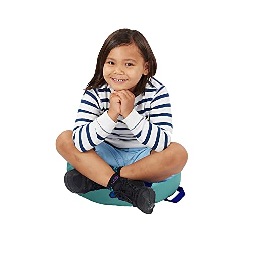 FDP SoftScape 15 inch Round Bean Floor Cushions with Handles Flexible Seating for Home, Daycare, Preschool, Classroom, Yoga and Meditation, 4 inch Height (4-Piece) - Contemporary - color: Multicolor