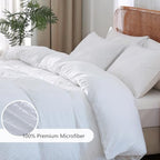 Duvet Cover, 3PCS Boho Duvet Cover Set, Geometric Pattern Tufted Bohemian Comforter Cover Jacquard Knit Textured Bedding Set with Zipper Closure - color: White-02, size: Twin