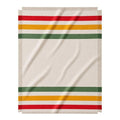 Prismatic Springs Striped Afghan Throw Blanket | Thick & Cozy | Cotton USA Made (73x48) - color: Prismatic Springs