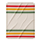 Prismatic Springs Striped Afghan Throw Blanket | Thick & Cozy | Cotton USA Made (73x48) - color: Prismatic Springs