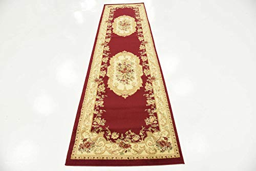 Unique Loom Versailles Collection Area Rug - Henry (2' 7" x 10' Runner Red/Brown) - color: Red/Brown, size: 2'7" x 10' (Runner)