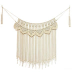 Macrame Woven Wall Hanging Curtain Fringe Garland Banner Boho Shabby Chic Bohemian Wall Art Decor