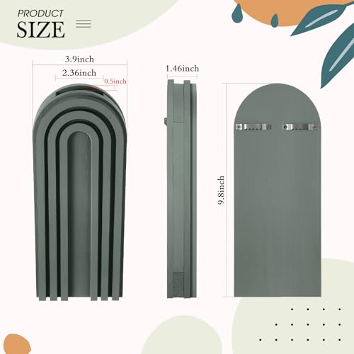 Ziliny 4 Pack Wood Wall Planter Indoor Wall Decor Plant Holders Boho Hanging Planter Vases for Modern Farmhouse Living Room Bedroom Rainbow Decor (Morandi Color) - color: Morandi Color