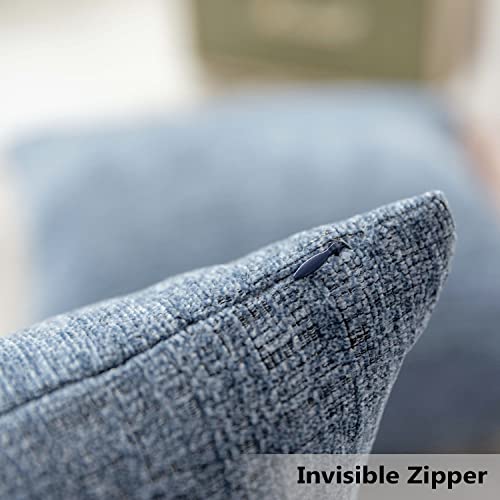 Home Brilliant 12x20 Pillow Cover for Couch Chair Super Soft Lumbar Throw Pillow Cover for Women Kids Girls, Pack of 2, 30cm x 50cm(12x20 inches), Jeans Blue - color: Jeans Blue, size: 20" x 12" (Pack of 2)