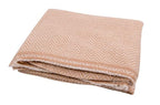 Cashmere Blanket – Hand Woven 100% Pure Wool Throw Blanket, 135 x 270 cm – Herringbone Pattern Cozy, and Soft Blanket for Bed, Sofa, or Couch - Made in Nepal - color: Gold Beige