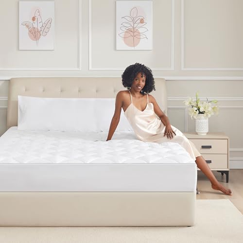 Sunflower Body Pillowcase 100% Cotton Long Pillow Cover/Case Envelope Closure 1 Pack, 20×54 inches White, Soft and Breathable - color: Bright White, size: Body (20"x54")