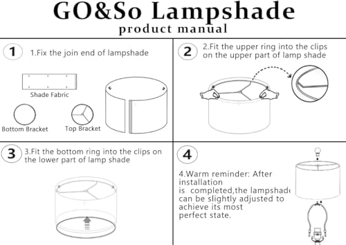 GO&SO Set of 2 Cylinder Drum Lamp Shades Farmhouse Lampshades, 10" L x 10" H (E26 Spider), Woven Lampshades for Table Lamp & Bedside Lamps,Replacement Lamp Shade In Hand Crafted,Easy Assembly Required - color: Hand-woven fabric, size: 10*10*10IN-2PC