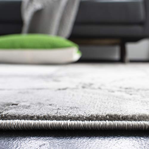 SAFAVIEH Craft Collection Runner Rug - 2'3" x 8', Grey & Silver, Modern Abstract Design, Non-Shedding & Easy Care, Ideal for High Traffic Areas in Living Room, Bedroom (CFT877G) - color: Grey/Silver, size: 2'3" x 8' (Runner)
