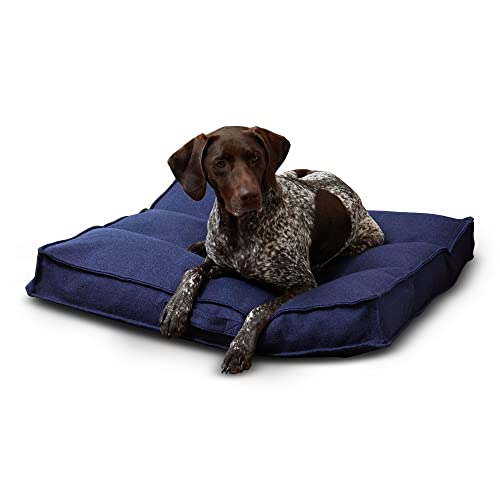 South Pine Porch Mila Square Tufted Pillow Style Dog Bed, Cobalt, Medium (32" x 32") - color: Cobalt, size: Medium (32" x 32")