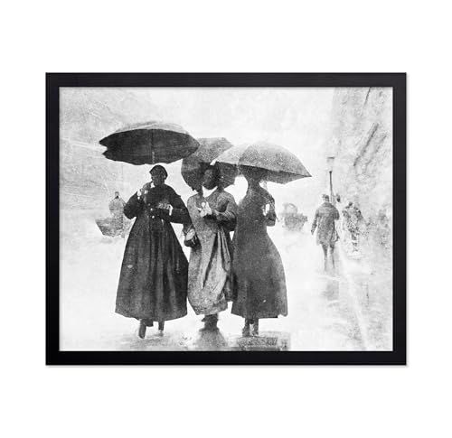 Monem Art Rainy Street Scene Print - Some People Stay in Your Heart Forever Poster - Black & White Art - Monochrome Office or Bedroom Decor - 8x10 Unframed Wall Art by Adam Dauria - color: Style-02, size: 8"L x 10"W