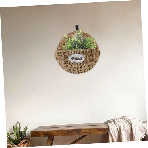 Woven Hanging Planter Basket for Indoor Outdoor Plants Boho Wall Basket Decor Large Woven Flower Pot for Garden Balcony Courtyard Stylish Home Greenery Display