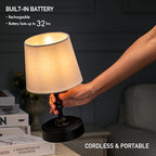 O’Bright Seraph mini – Cordless LED Table Lamp with Dimmer (Oil Rubbed Bronze) - color: Oil-Rubbed Bronze