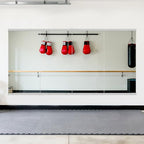 Ruomeng Home Gym Mirror, 48''x24''x2PCS Full Length, Large Frameless Body Mirror Tempered Glass for Gym, Workout, Yoga, Garage, Dance Studio - size: 48"x24"-2pcs