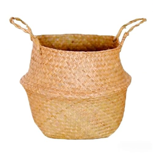 9 inch Woven Planter Basket for Indoor Plants – Large Monstera Pot, Woven Storage Basket, Boho Home Decor (Original,9.84''X10.63'') - size: 9.84''X10.63''