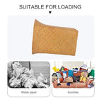 Healeved Straw Woven Storage Basket 11.14 Inch Wicker Decorative Flower Vase Planter Holder, Multi-Purpose Basket for Bathroom Living Room Home Laundry Office Container Brown