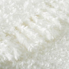 Winter Knit Throw Blanket Fluffy Fuzzy Soft Lightweight Cozy Farmhouse Tassels Chunky Knitted Throws for Couch Sofa Bed (White, 50"x60") - color: White, size: 50"x60"
