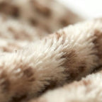 Fleece Throw Blanket 50" x 70" - Soft Cozy Microfiber Plush Blanket, Lightweight Warm Throw for Couch Bed Sofa Chair, All Season Use, Sand Leopard - color: Sand Leopard