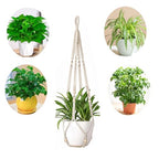 Plant Hanger Indoor Hanging Planter Basket for Indoor Outdoor Boho Home Decor 35 Inch, Ivory, Set of 1 (POTS NOT Included)
