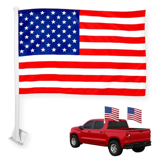 DreamController Custom Car Flag 12x17 Inch; Personalized Car Window Flag with Photo Text Logo; Pack of 1; Window Pole Included; for Car Truck Van Vehicle; Made in USA; Fast Delivery - color: Car Flag Custom