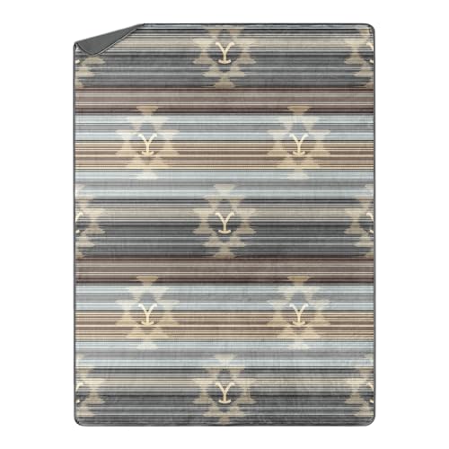 NORTHWEST Yellowstone Silk Touch Sherpa Throw Blanket, 60" x 80", Western Ombre - color: Western Ombre, size: 60" x 80"